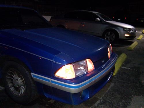 1987-93 Mustang Economy Headlight Kit with Amber Sidemarkers