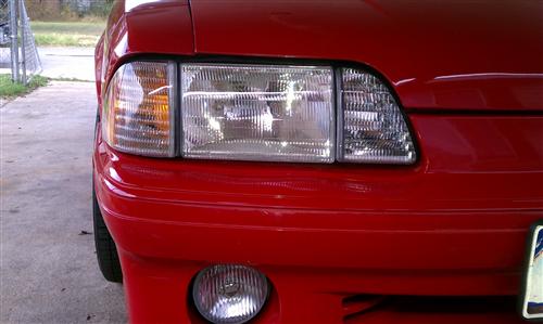 1987-93 Mustang Economy Headlight Kit with Amber Sidemarkers