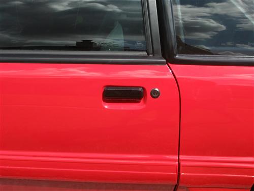 1979-93 Mustang Black Outer Door Handle Kit