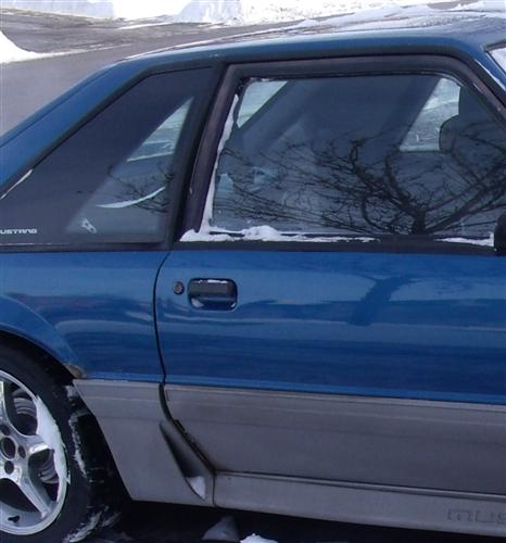 1979-93 Mustang Black Outer Door Handle Kit