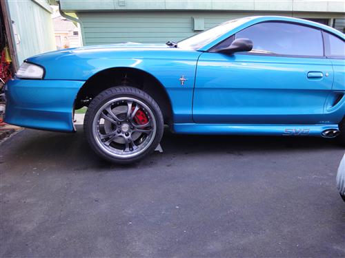 1994-04 Mustang Red SVE 13" Cobra Style Front Brake Kit