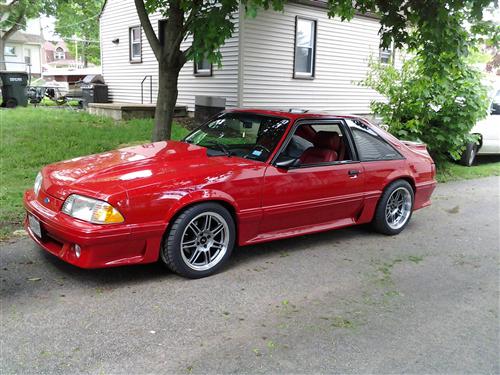 1979-93  Mustang Anthracite Anniversary Deep Dish Wheel & Tire Nitto Tire Kit - 17X9/10