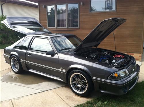 1979-93  Mustang Anthracite Anniversary Deep Dish Wheel & Tire Nitto Tire Kit - 17X9/10